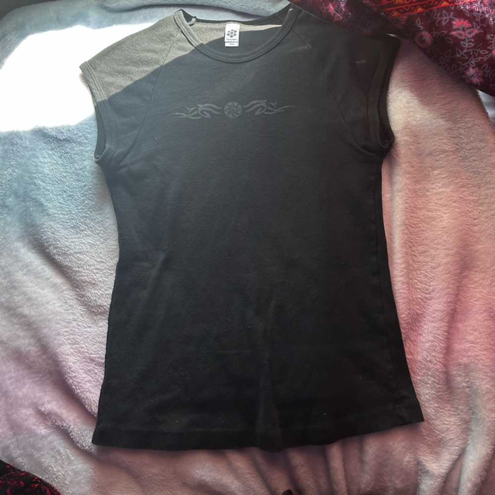 tribal graphic baby tee